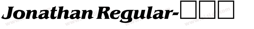 Jonathan Regular字体转换